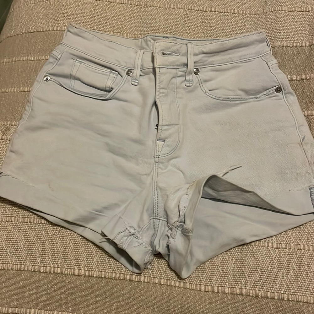 Good American denim shorts